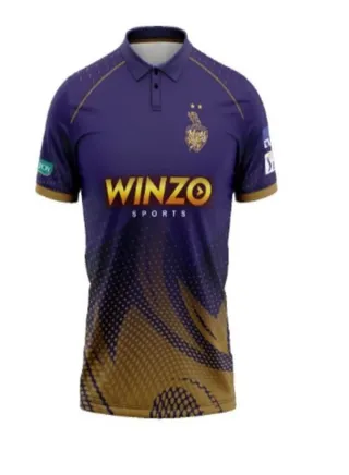 Kolkata Knight Riders IPL (KKR) Cricket Jersey 2023 For Kids and Adults 