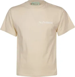 Aries Slogan Printed Crewneck T-Shirt
