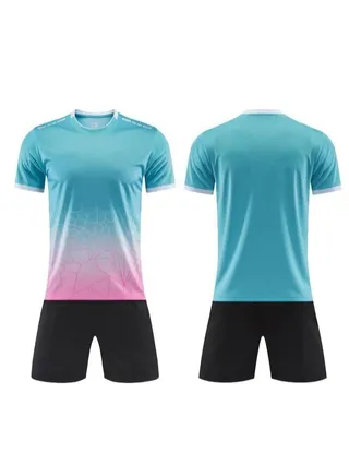 2-pieces Breathable and lightweight Men's And Women's Football Shirt 