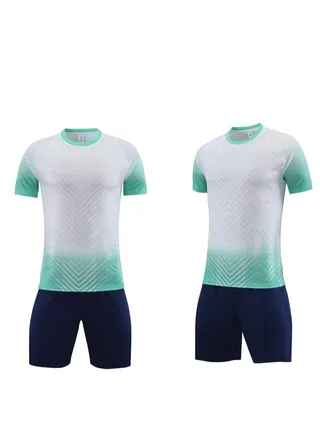 2-pieces Breathable and lightweight Men's And Women's Football Shirt 