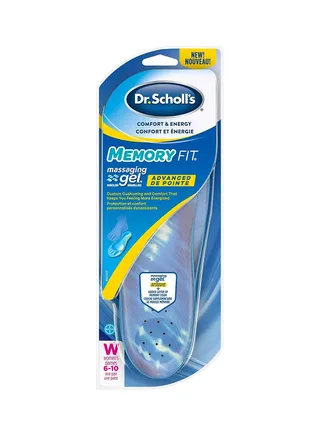Dr. Scholl’s MEMORY FIT Insoles Massaging Gel Advanced Women 6-10 