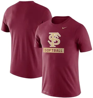 Men's Nike Garnet Florida State Seminoles Softball Drop Legend Performance T-shirt