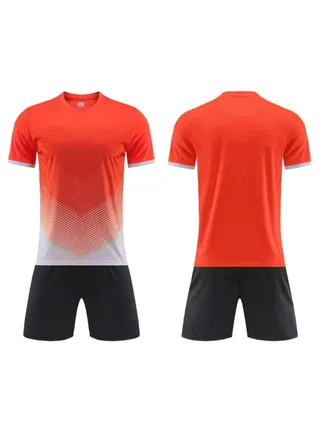 2-pieces Breathable and lightweight Men's And Women's Football Shirt 
