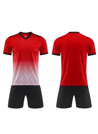 2-pieces Breathable and lightweight Men's And Women's Football Shirt 