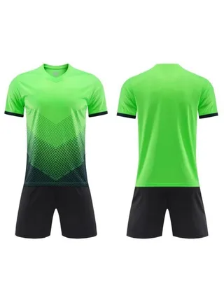 2-pieces Breathable and lightweight Men's And Women's Football Shirt 