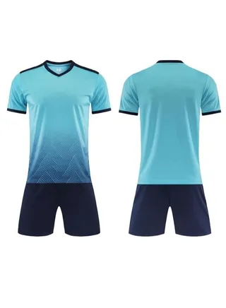 2-pieces Breathable and lightweight Men's And Women's Football Shirt 