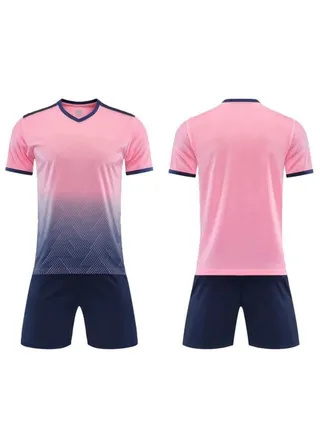 2-pieces Breathable and lightweight Men's And Women's Football Shirt 