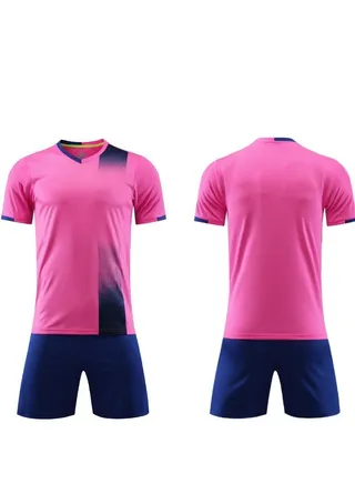2-pieces Breathable and lightweight Men's And Women's Football Shirt 