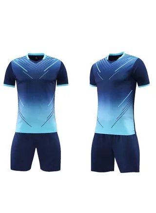 2-pieces Breathable and lightweight Men's And Women's Football Shirt 