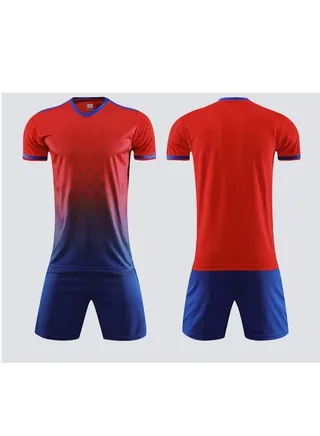 2-pieces Breathable and lightweight Men's And Women's Football Shirt 
