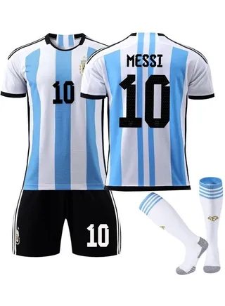 3-pieces Breathable and lightweight Men's And Women's Football Shirt 