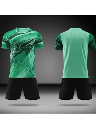 2-pieces Breathable and lightweight Men's And Women's Football Shirt 