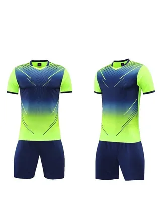 2-pieces Breathable and lightweight Men's And Women's Football Shirt 