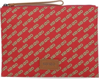 Kenzo All-Over Logo Print Clutch Bag