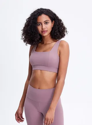 Yoga Exercise Fitness Running Bra Purple 