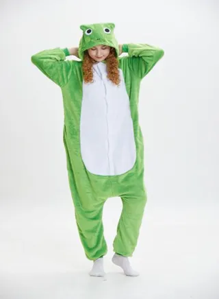 Frog Design Comfy Onesies Green/White/Black 
