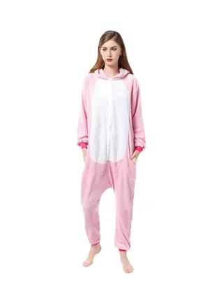 Unicorn Themed Onesie Pink/White/Yellow 