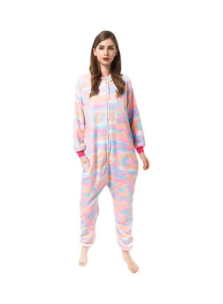 Unicorn Printed Onesie Pink/Blue/Orange 