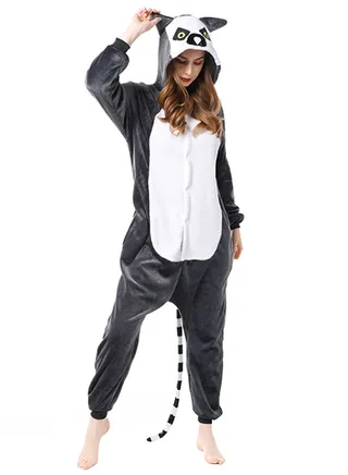 Lemur Onesie Black 