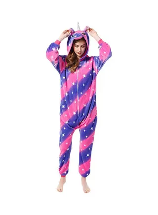 Unicorn Printed Onesie Blue/Pink/Yellow 