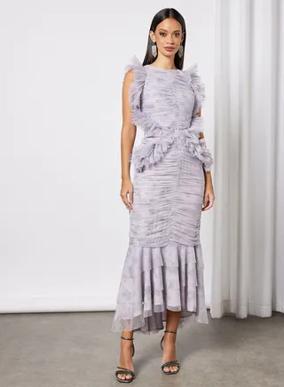 All Over Ruffle Detail Dress 