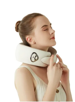 U-shaped Cervical Massage Pillow for Home and Car Electric Kneading Travel Neck Pillow 