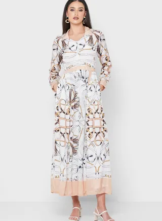 Polo Neck Tiered Button Sleeve Dress 