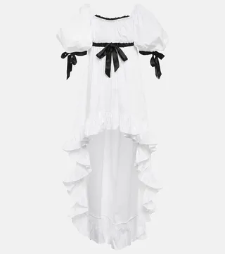 Analiese off-shoulder poplin dress