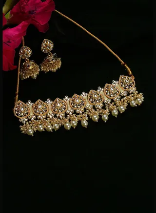 Kundan Gold Plated Necklace Set