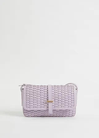 Braided Leather Messenger Bag