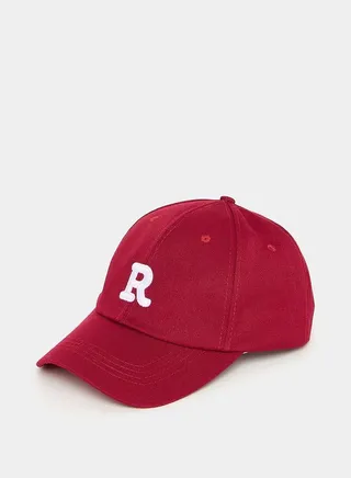 Embroidered Letter Detail Baseball Cap