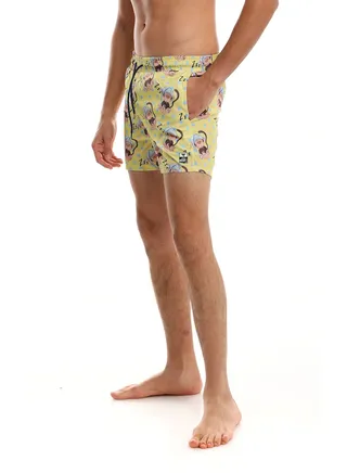 Swim Short 415 For Men - Yellow 