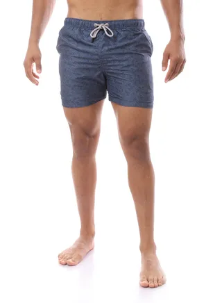 Mens Swimsuits Navy Print 