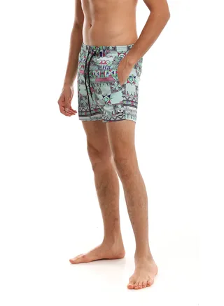 Swim Short 413 For Men - Green 
