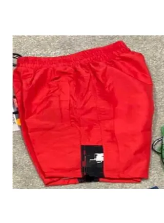Imported waterproof 2-pocket swimming shorts -Red 