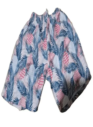 White patterned waterproof swim shorts 