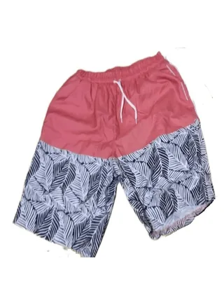 Waterproof swim shorts - Simone patterned white and black 