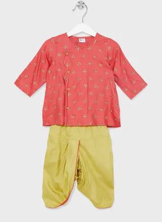 Infant Printed Dhoti Set 