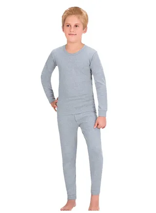 Boys Cotton Interlock Thermal Full Body 2pc Set 