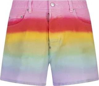 Rainbow Denim Shorts