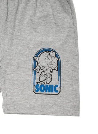 Boys Shorts Set, Black and Grey, Sonic & Friends 
