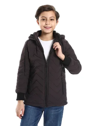 Boys Capotene Lining Jacket With Zipper 