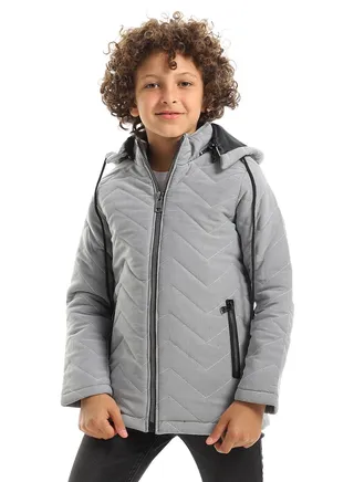 Boys Capotene Lining Jacket With Zipper 