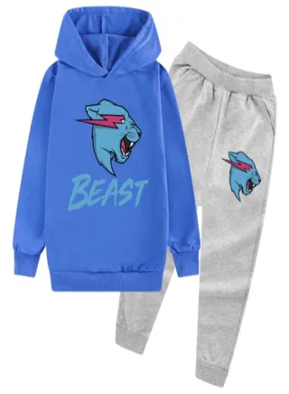 Mr. Beast Lightning Set For Kids Blue/Grey 