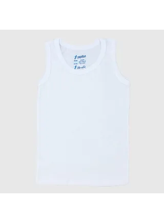 White Sleeveless Undershirt 