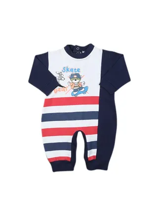 Baby Boys Interlock Jumpsuit 