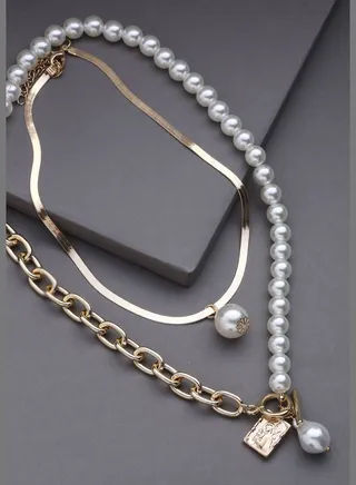 Pack of 3 Gold Plated Designer Chain