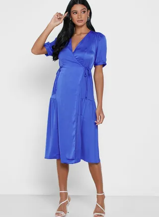 Midi Wrap Dress 