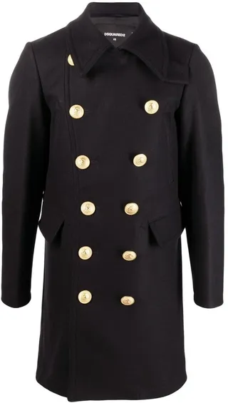 Double-Breasted Wool Coat