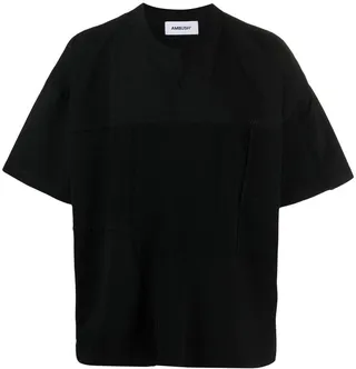 logo-embroidered cotton T-shirt